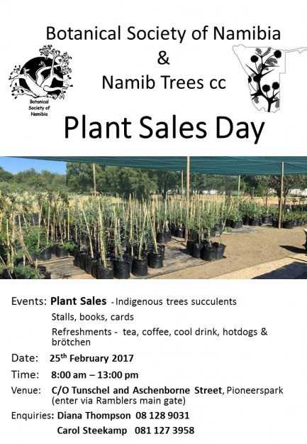 Indigenous plant sales day on 25th February